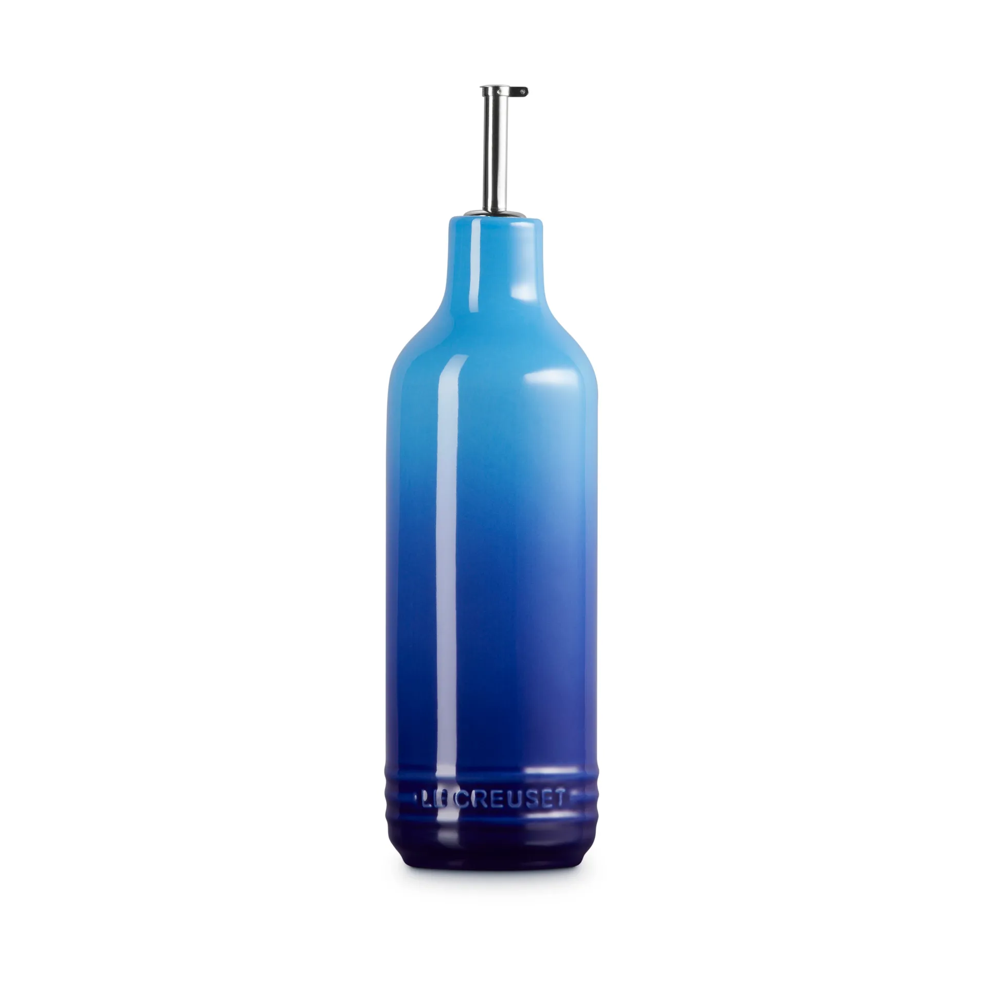 Signature stengods oljeflaska 0,6 L, Azure Le Creuset