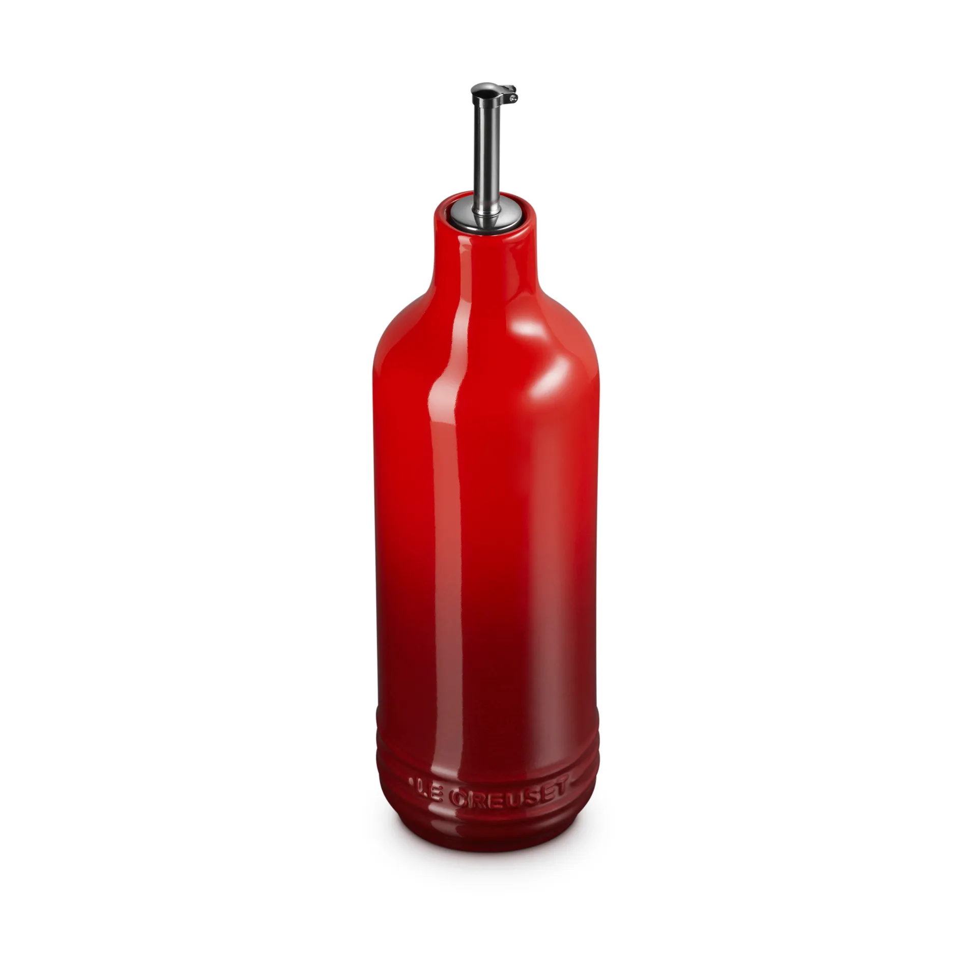 Signature stengods oljeflaska 0,6 L, Cerise Le Creuset