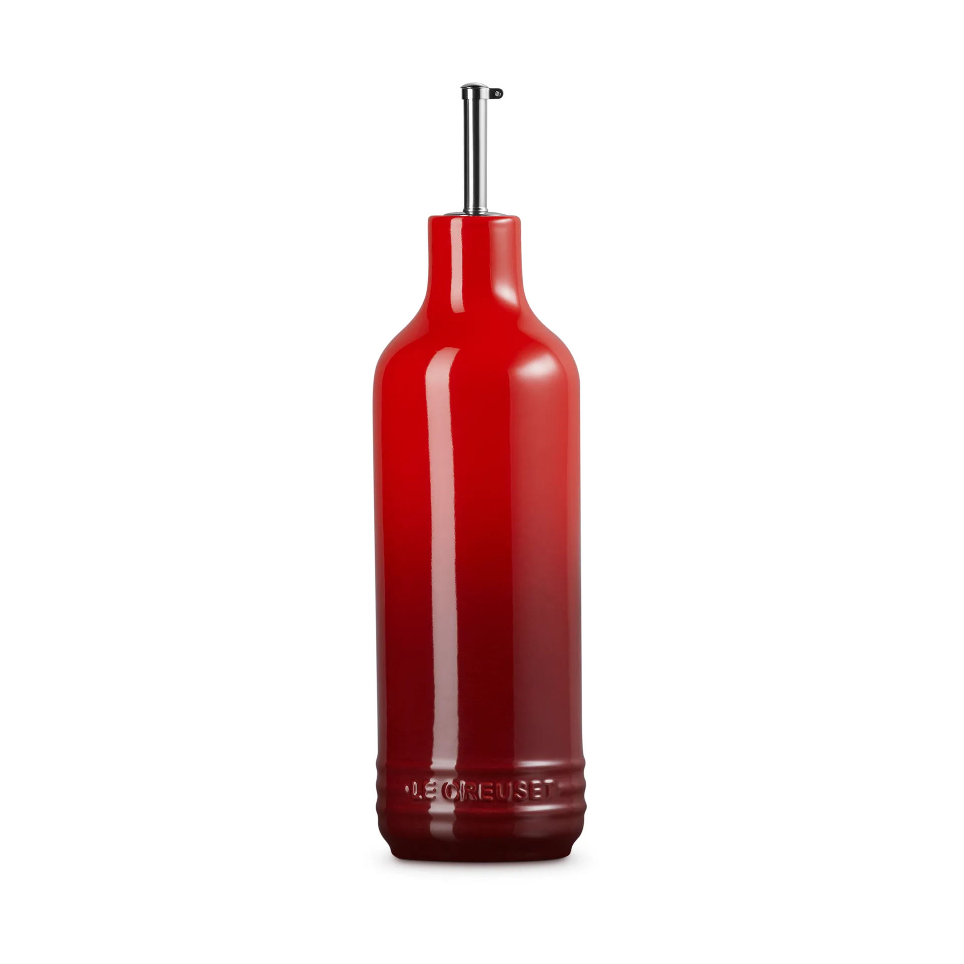 Signature stengods oljeflaska 0,6 L, Cerise Le Creuset