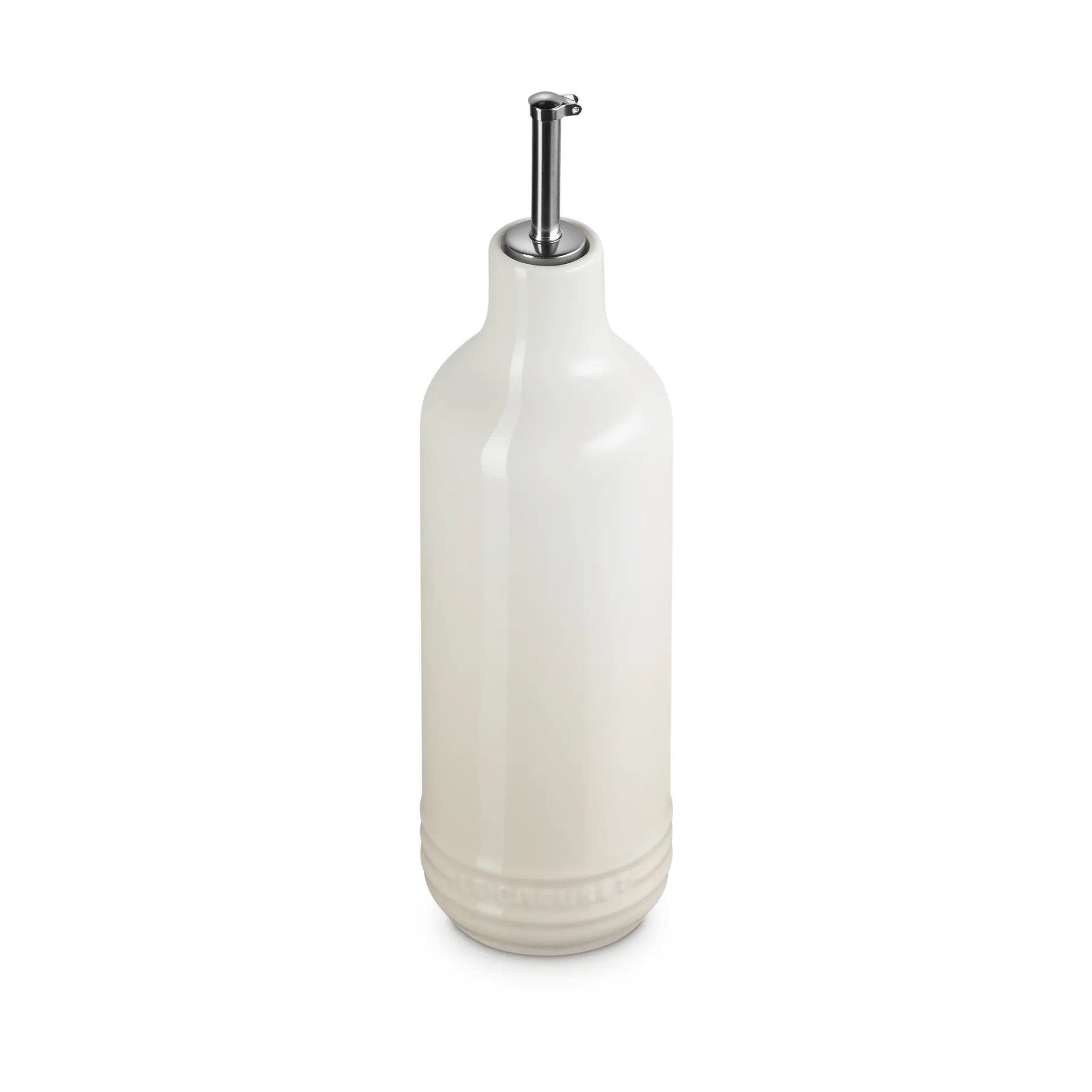 Signature stengods oljeflaska 0,6 L, Meringue Le Creuset
