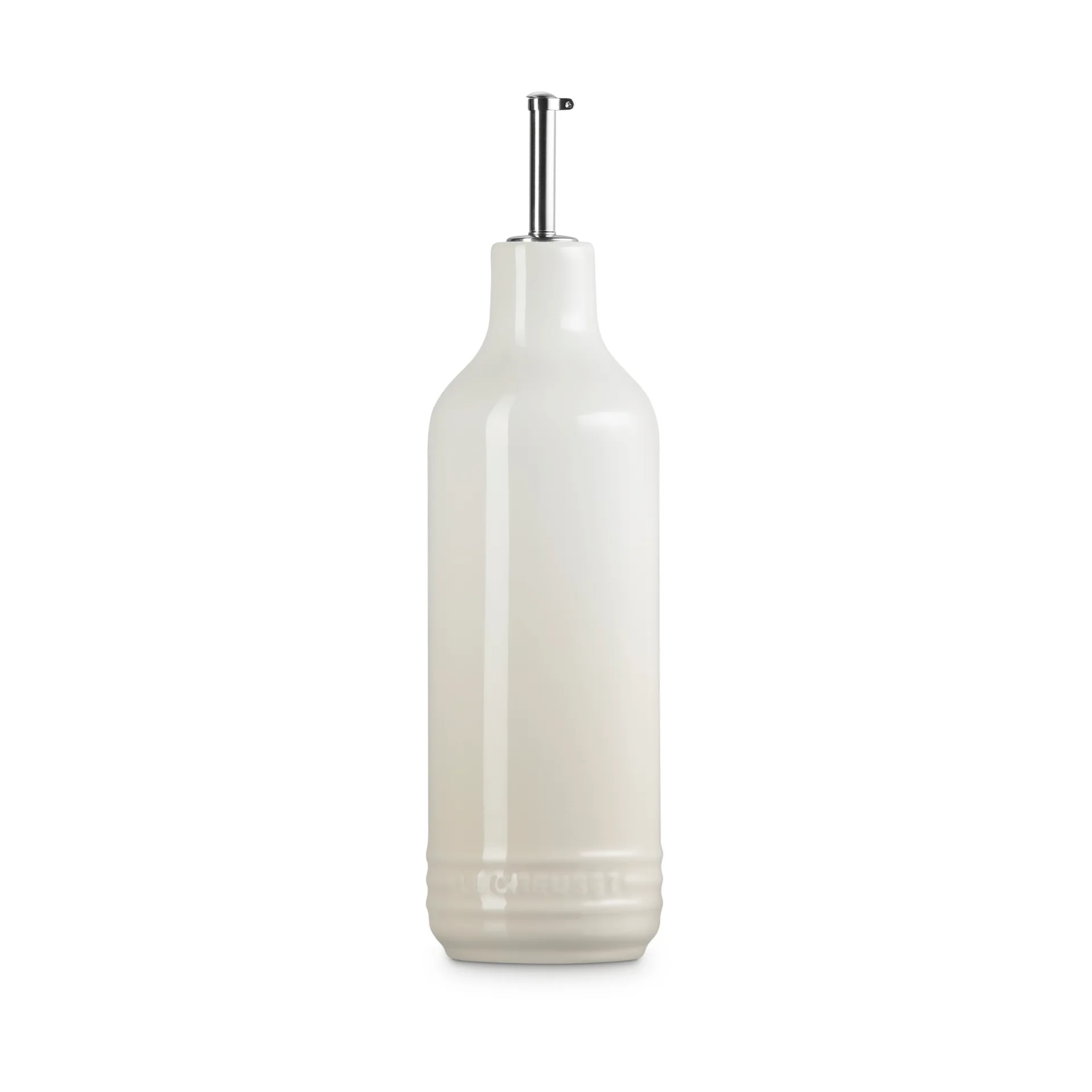Signature stengods oljeflaska 0,6 L, Meringue Le Creuset