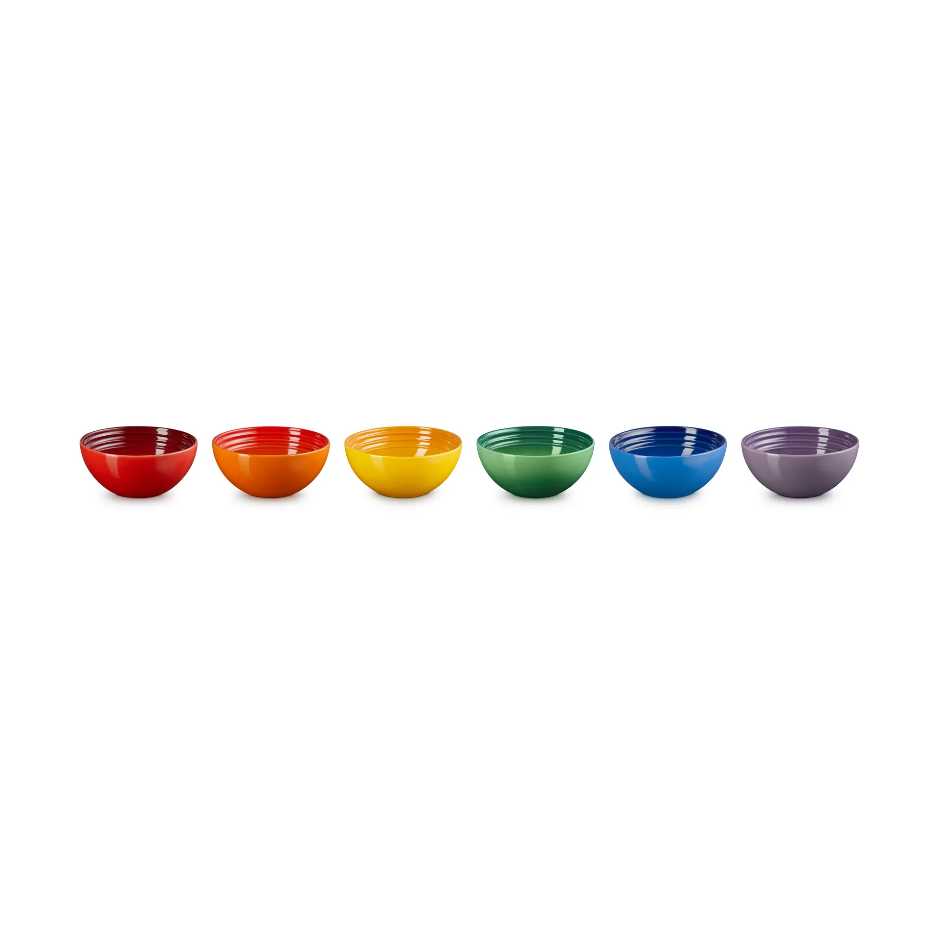 Signature stengods snacksskål 6-delar, Rainbow Le Creuset