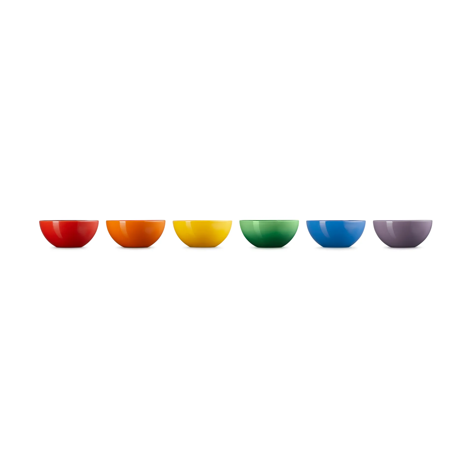 Signature stengods snacksskål 6-delar, Rainbow Le Creuset