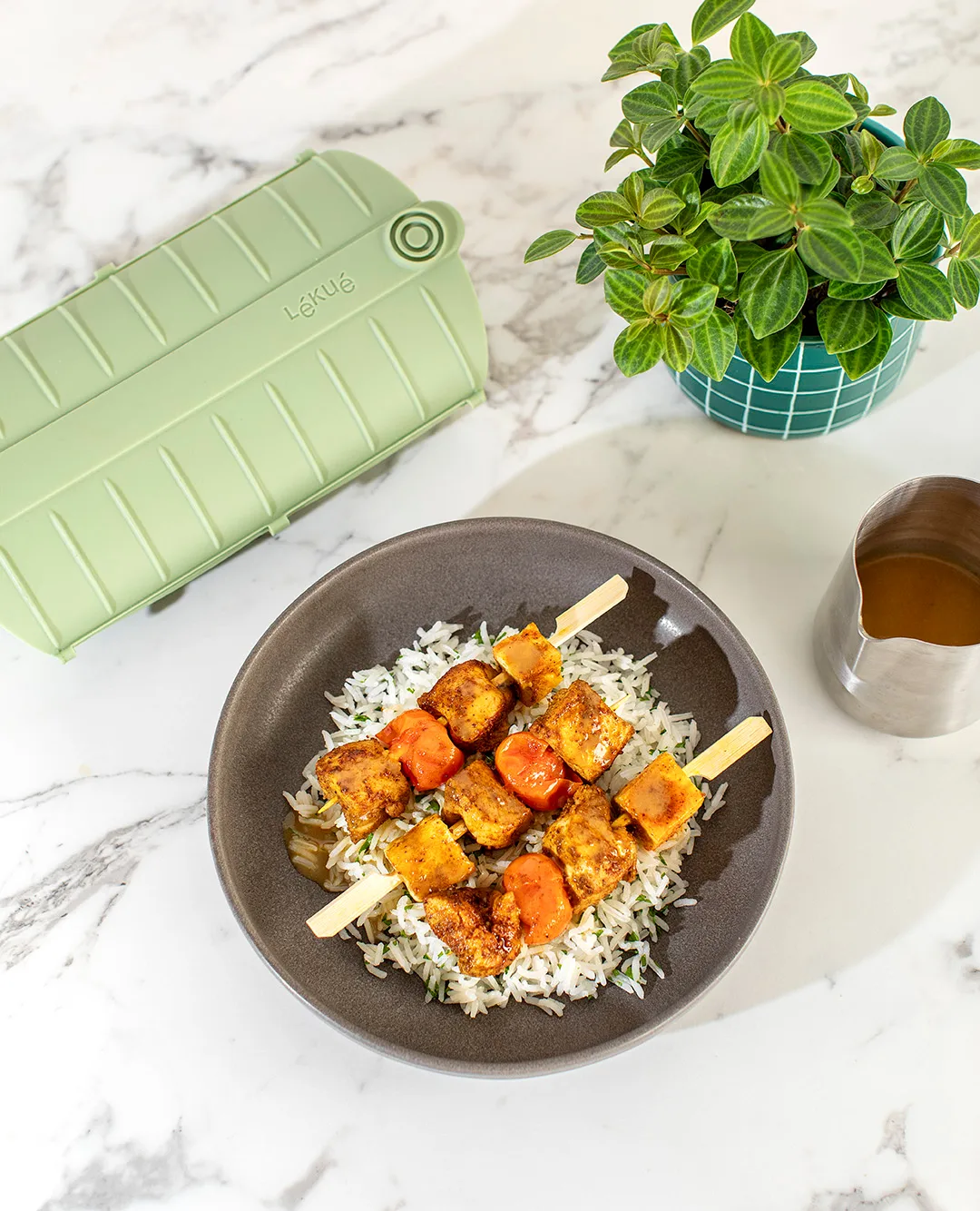 Lékué ångkokare, Grön, 2-pack Lékué