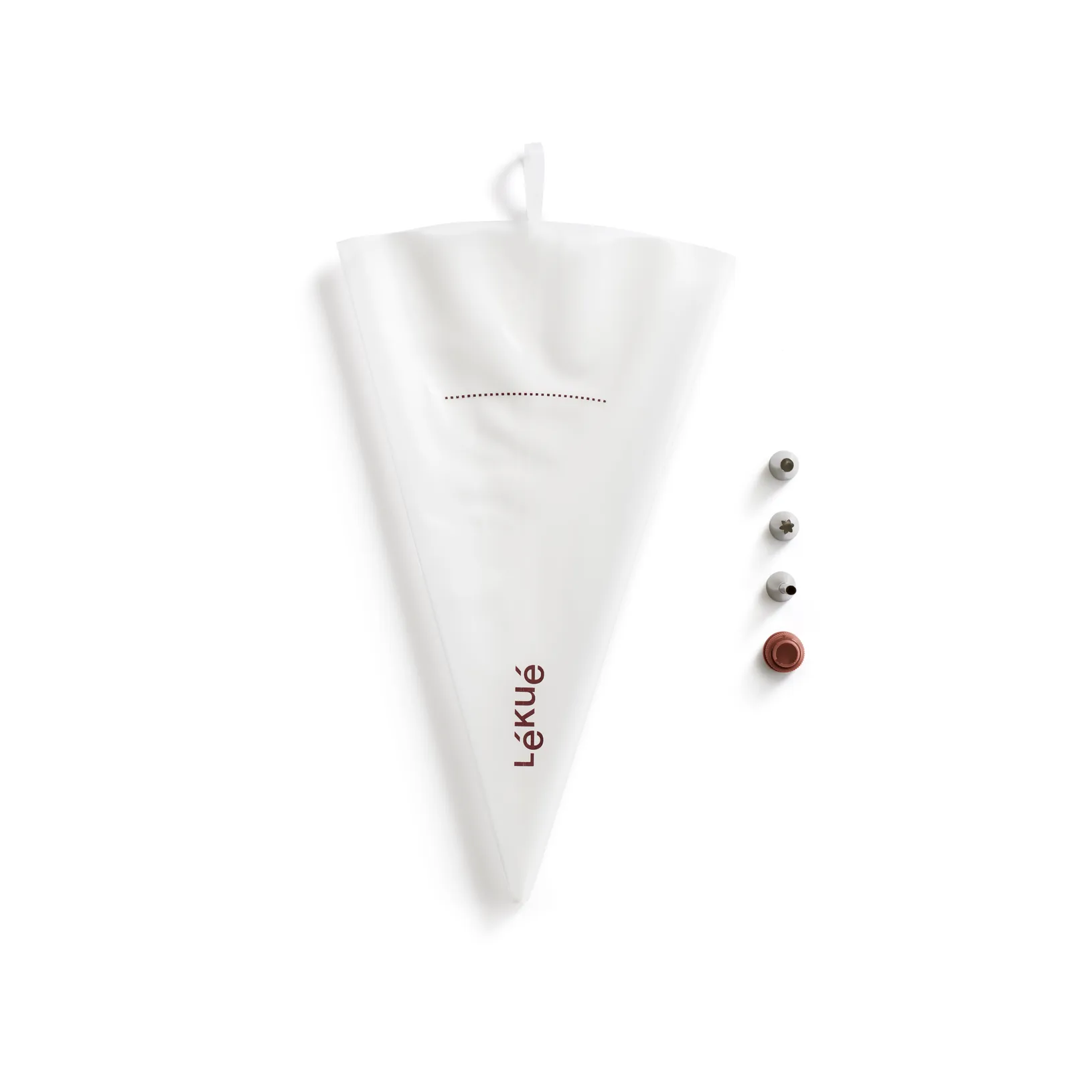 Lékué återanvändbar spritspåse 3 munstycken, Transparent Lékué