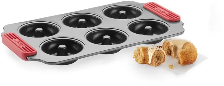 Lékué non stick donutsform 6 st - Röd - Lékué