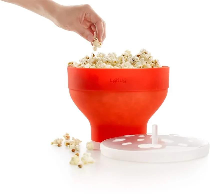 Lékué popcornmaker mikro, Röd Lékué