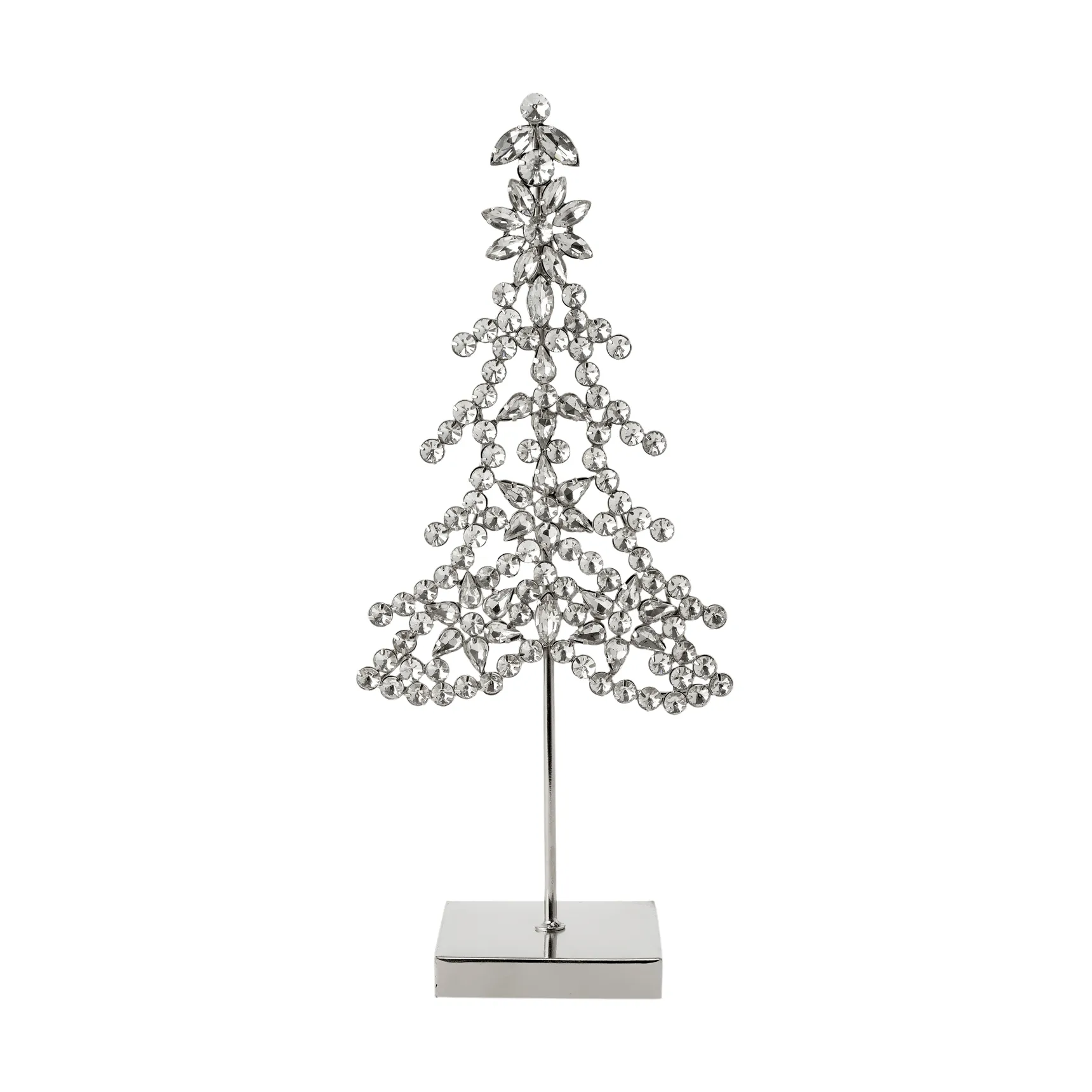 Ada tree dekorationsdetalj, Silverfärgad, 14x8x32 cm Lene Bjerre