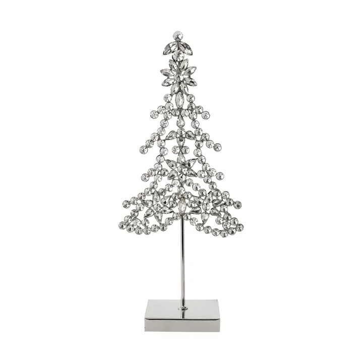 Ada tree dekorationsdetalj - Silverfärgad, 14x8x32 cm - Lene Bjerre