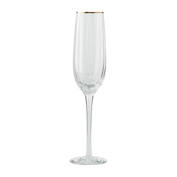 Lene Bjerre Claudine champagneglas 23,5 cl Clear-light gold