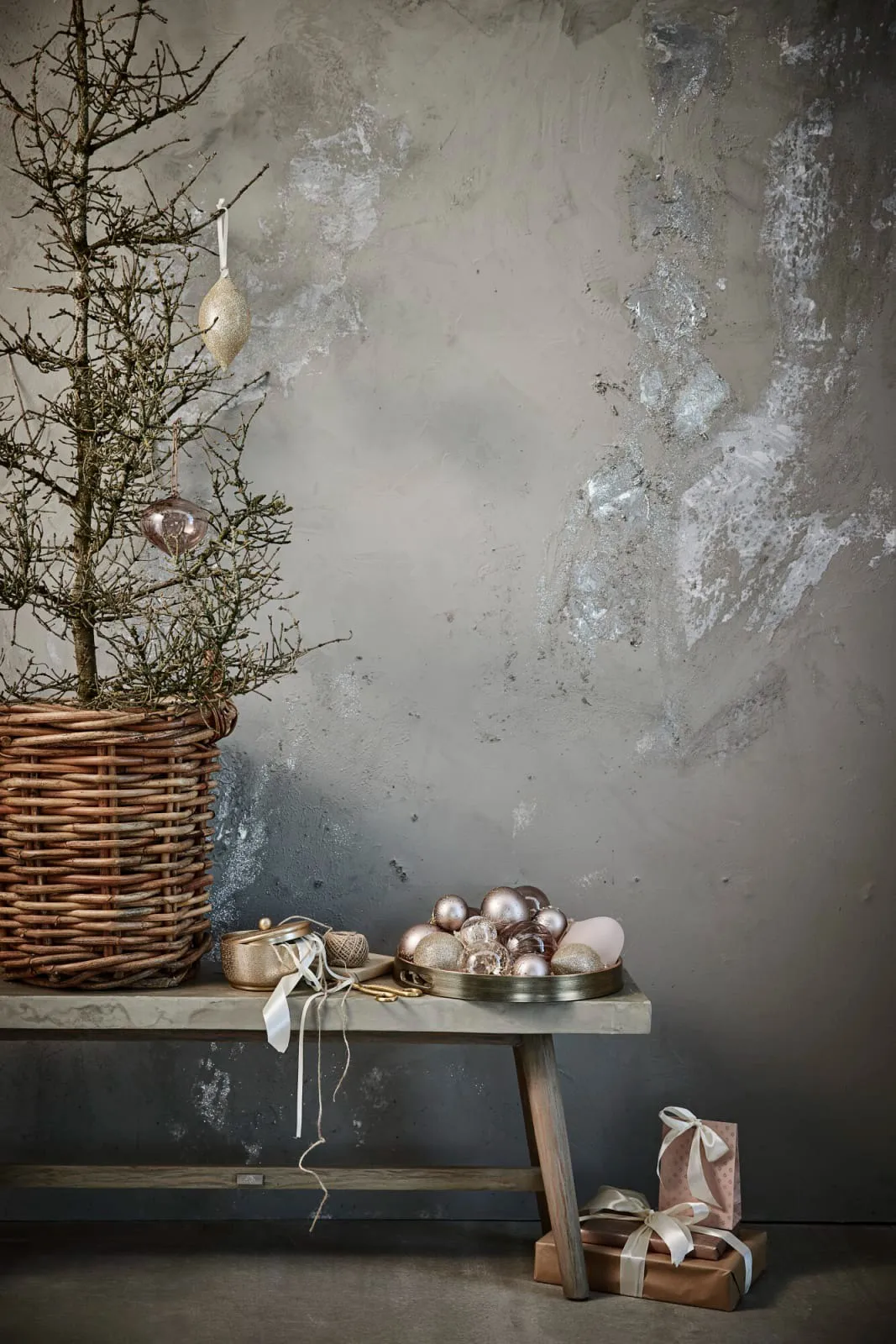 Glitteria dekoration julhänge 17 cm, Ljusguld Lene Bjerre