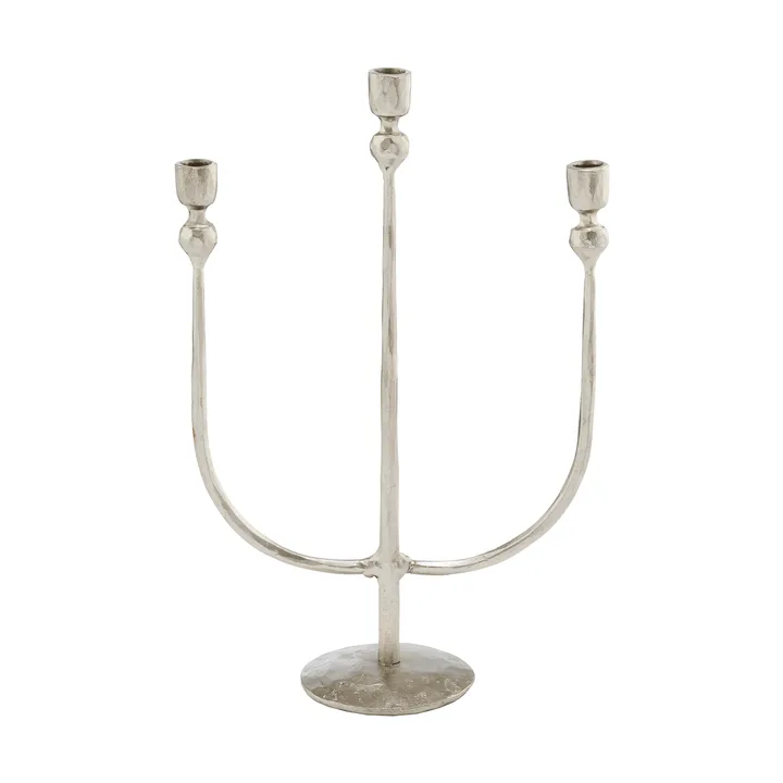 Imelia ljusstake - Silverfärgad, 16x7x24,5 cm - Lene Bjerre