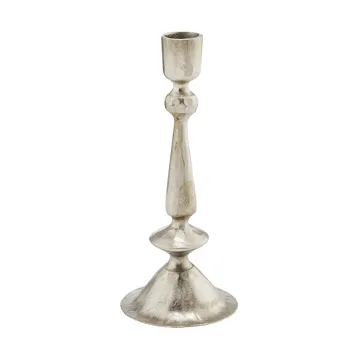 Inine ljusstake - Silverfärgad, 8x8x20 cm - Lene Bjerre