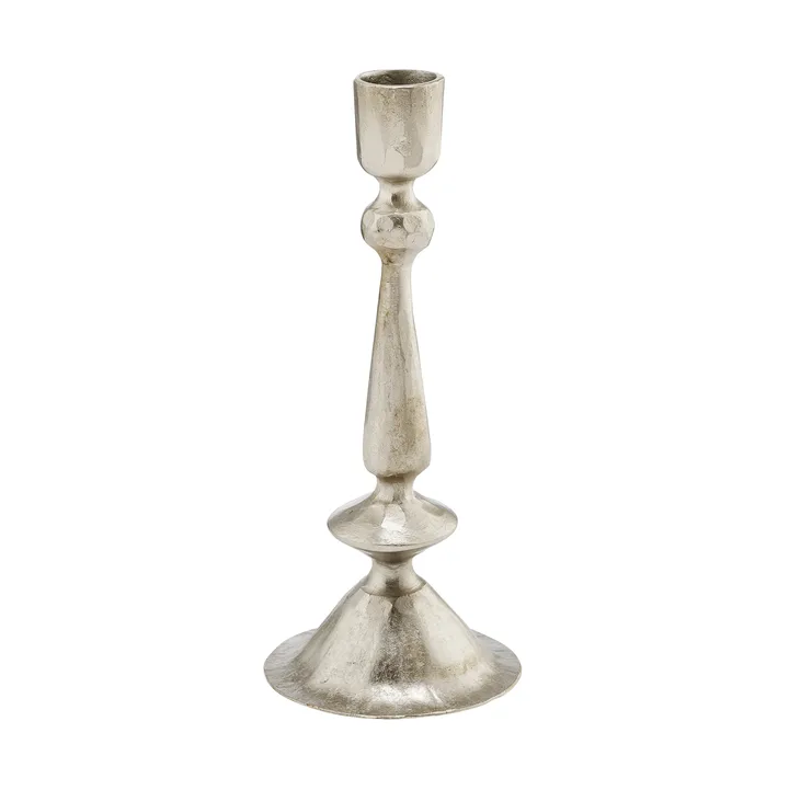 Inine ljusstake - Silverfärgad, 8x8x20 cm - Lene Bjerre
