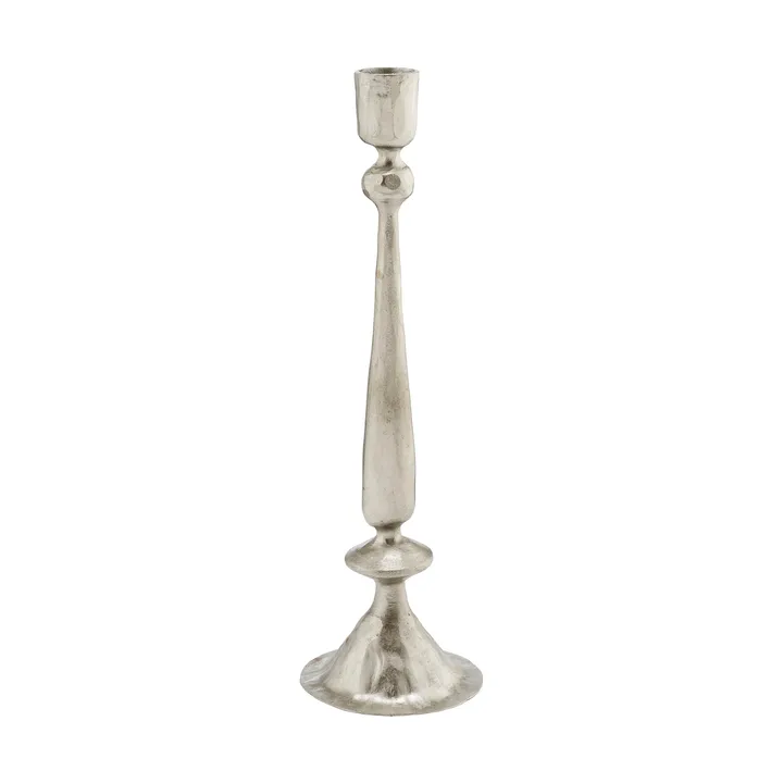Inine ljusstake - Silverfärgad, 9x9x29 cm - Lene Bjerre