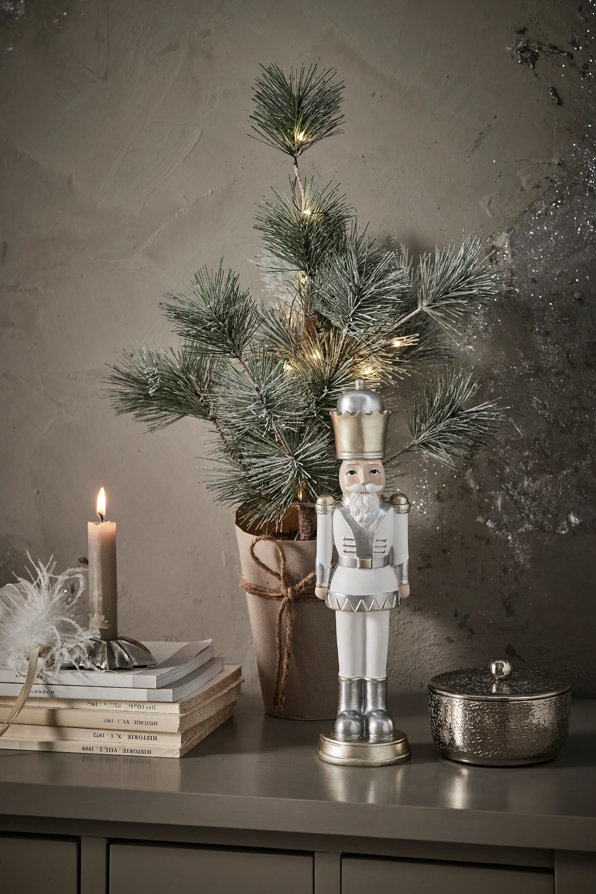 Lavia burk silver, stor Lene Bjerre