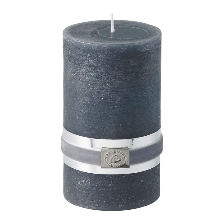 Lene Bjerre Rustic blockljus dark grey Ø7,5 cm, 12,5 cm Lene Bjerre