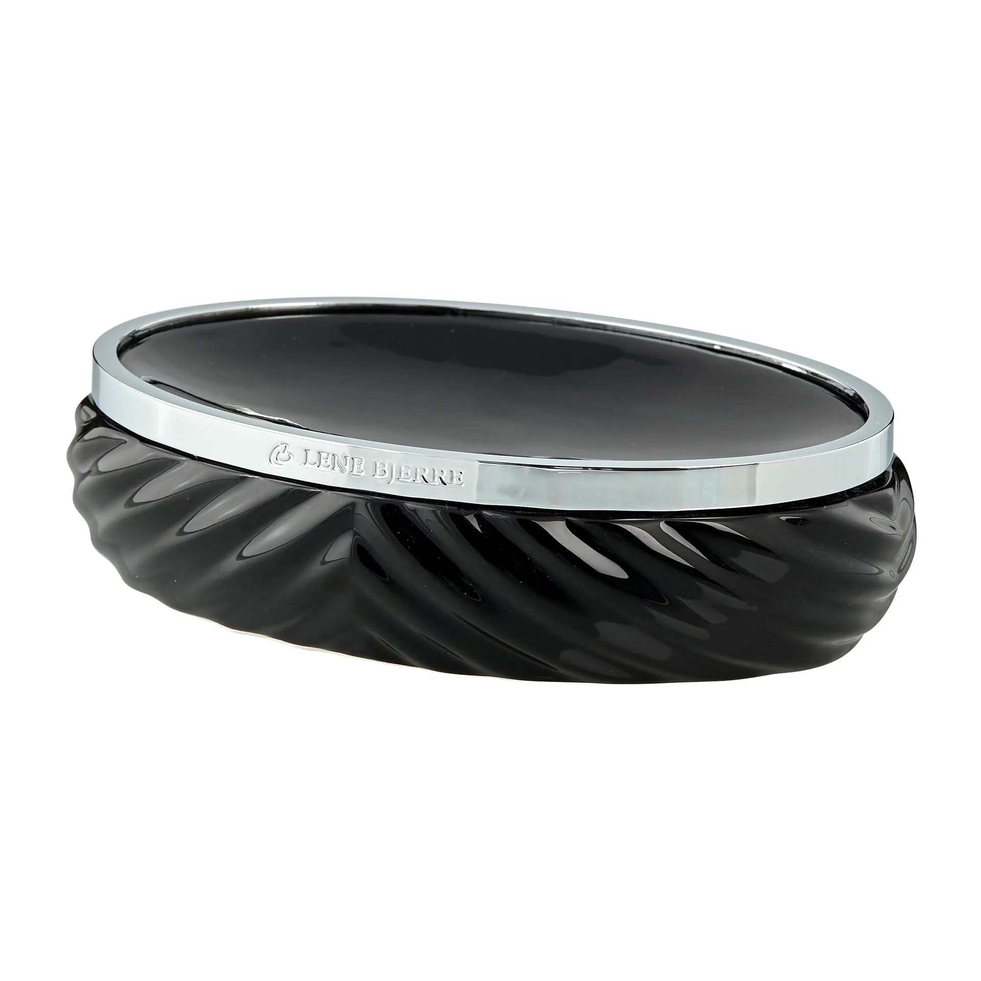 Milda tvålkopp 10,5x14,5 cm, Black-silver Lene Bjerre