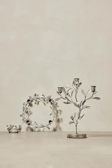 Missia ljusstake 34 cm - Silver - Lene Bjerre