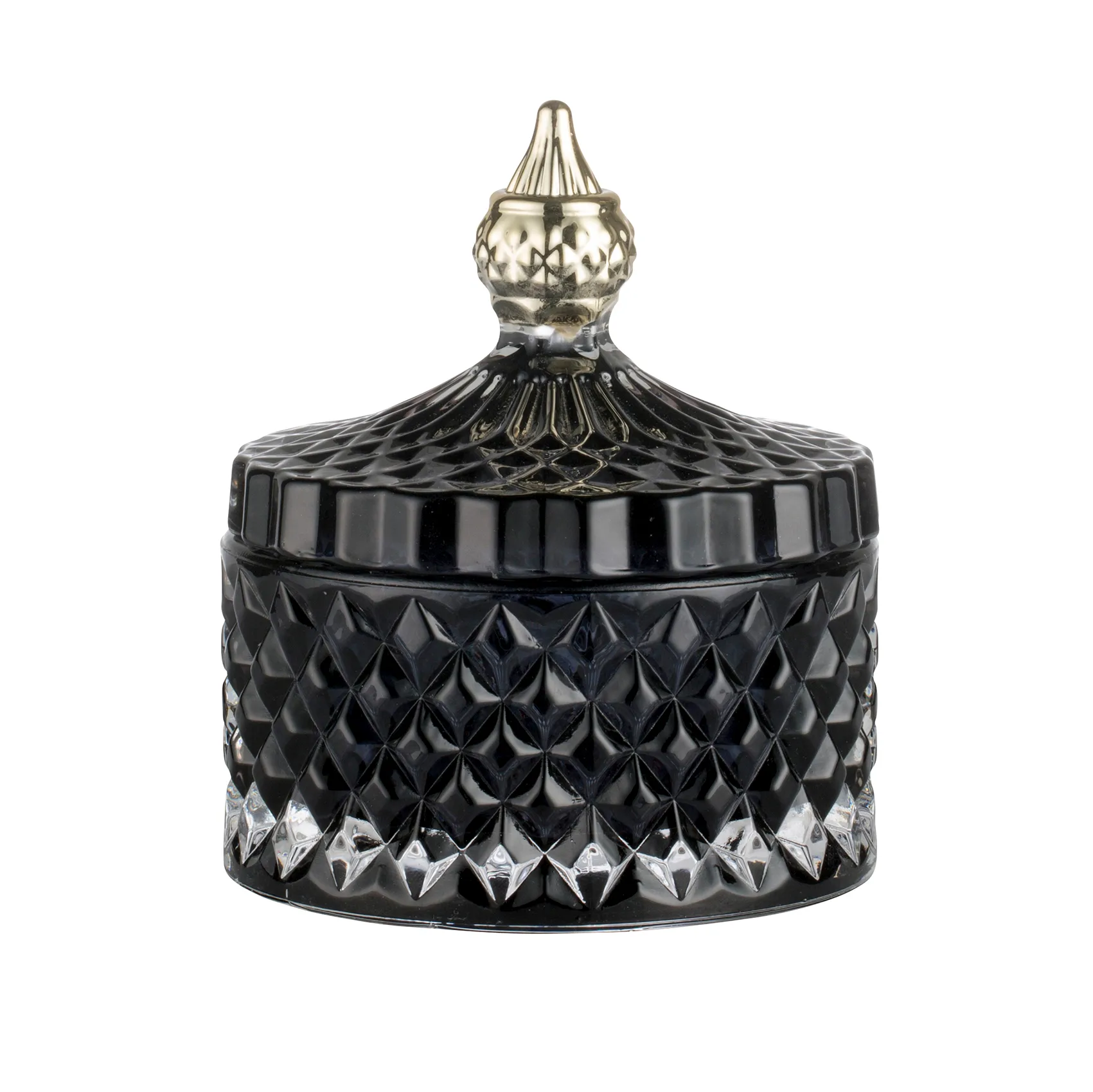 Miya förvaringsburk med lock Ø8,5 cm, Mörkt gråsvart Lene Bjerre