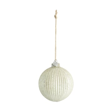 Läs mer om Lene Bjerre Norille julkula Ø11 cm Off white, räfflad