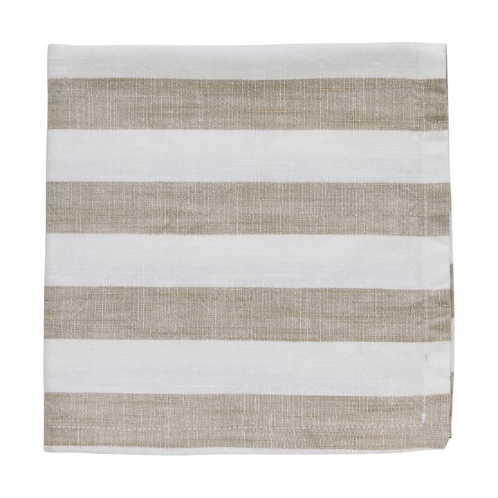 Olivia bomullsservett 40x40 cm, Off White-Linen Lene Bjerre