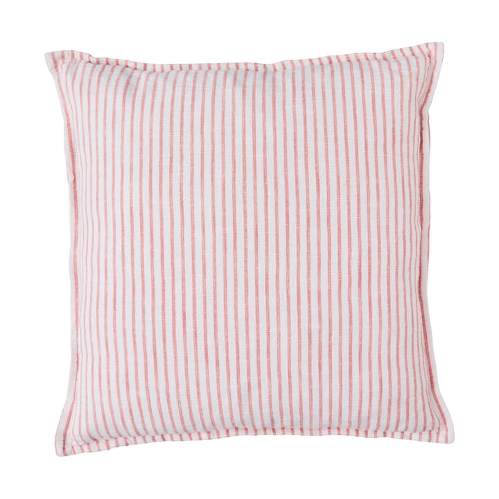 Olivia kudde 60x60 cm - Off White-Dark Coral - Lene Bjerre