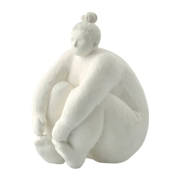 Lene Bjerre Serafina dekoration kvinna sittande 24 cm White