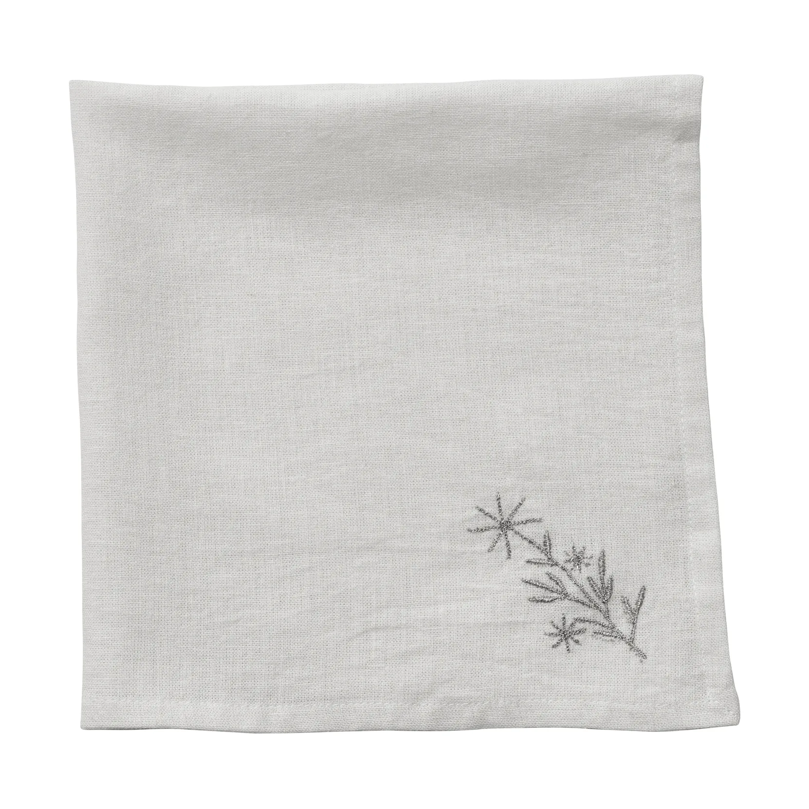 Starlia tygservett, Vit-silver, 45x45 cm Lene Bjerre
