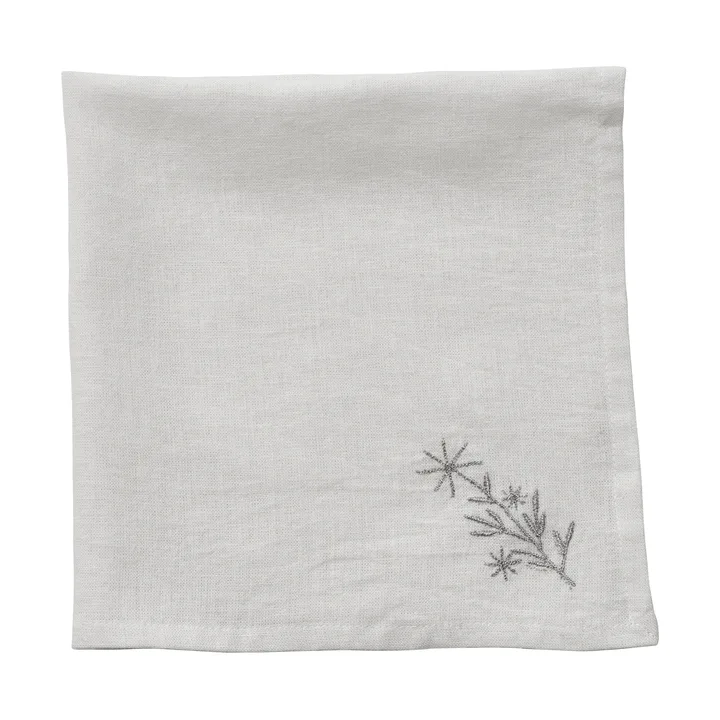 Starlia tygservett - Vit-silver, 45x45 cm - Lene Bjerre