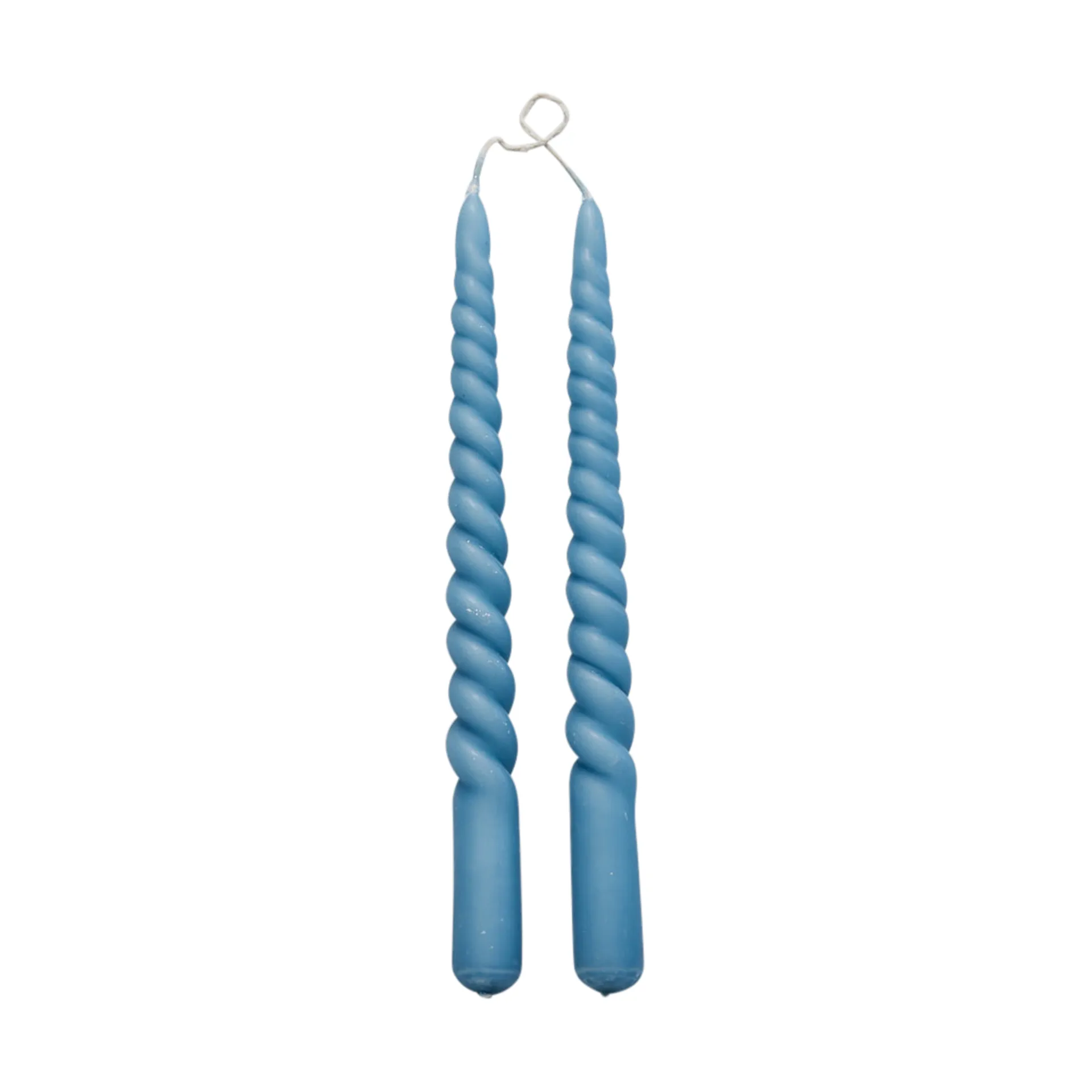 Twisted skruvade ljus 25 cm 2-pack, F. Blue Lene Bjerre