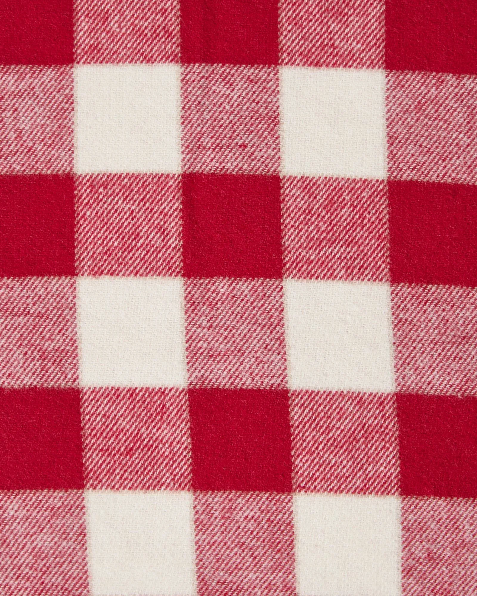 Checked Cotton Flannel örngott 50x60 cm, Red-light beige Lexington