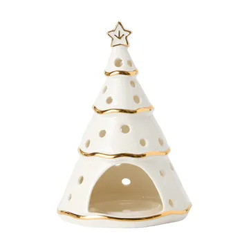 Christmas Tree ljuslykta - White-gold, 16,5 cm - Lexington