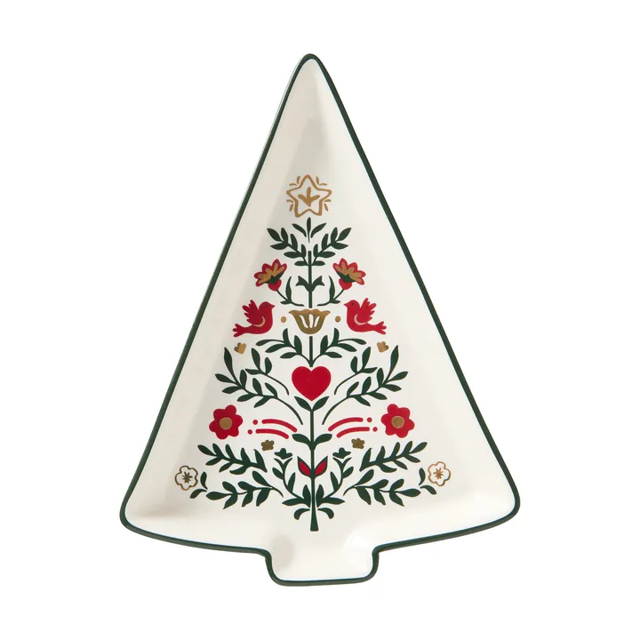 Christmas Tree serveringsfat - Multi, 15,2x11x1,6 cm - Lexington