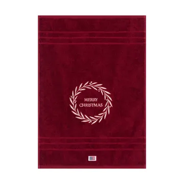 Christmas Wreath handduk - Wine, 50x70 cm - Lexington