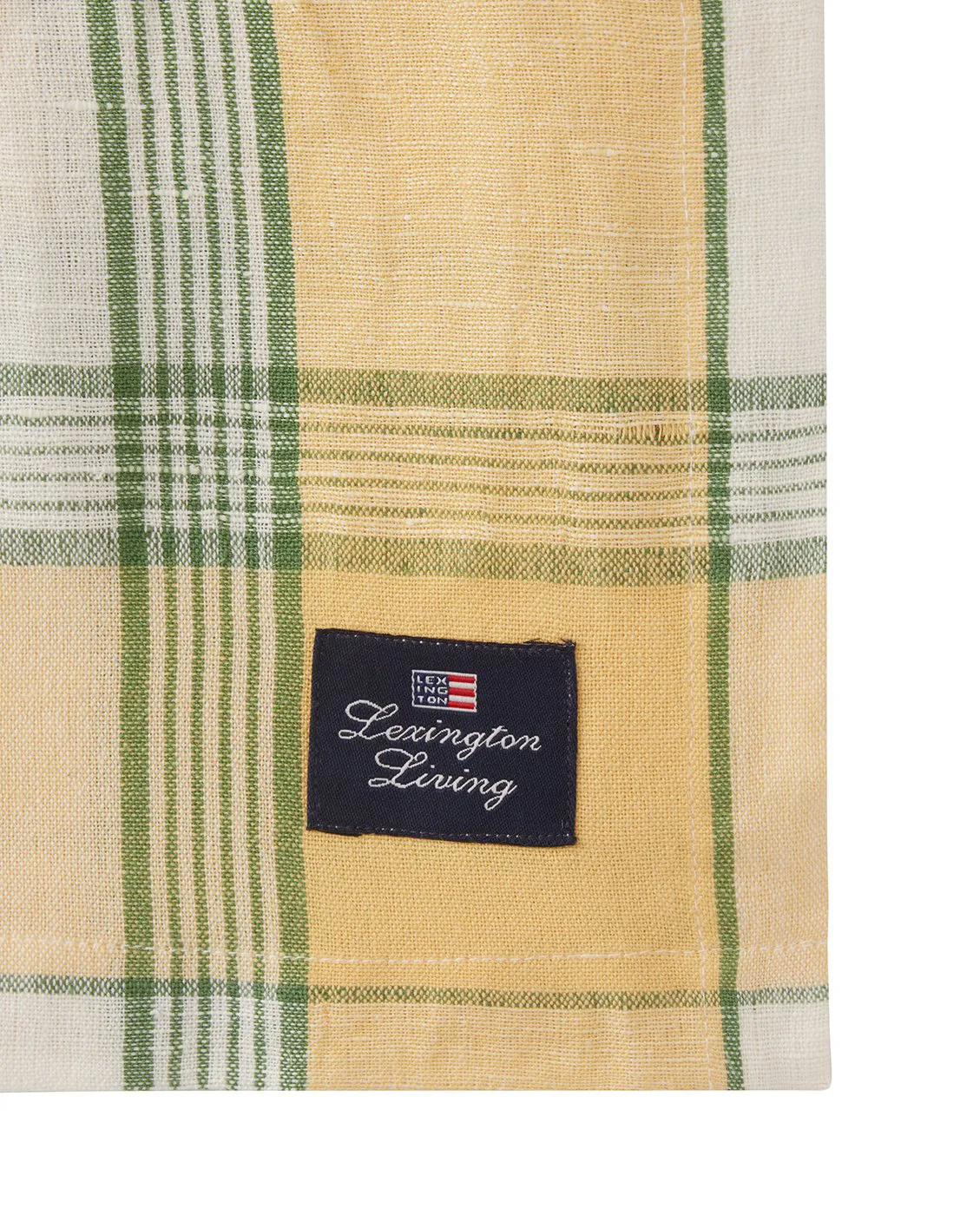 Easter Linen/Cotton bordsduk 150x250 cm, Yellow-green Lexington