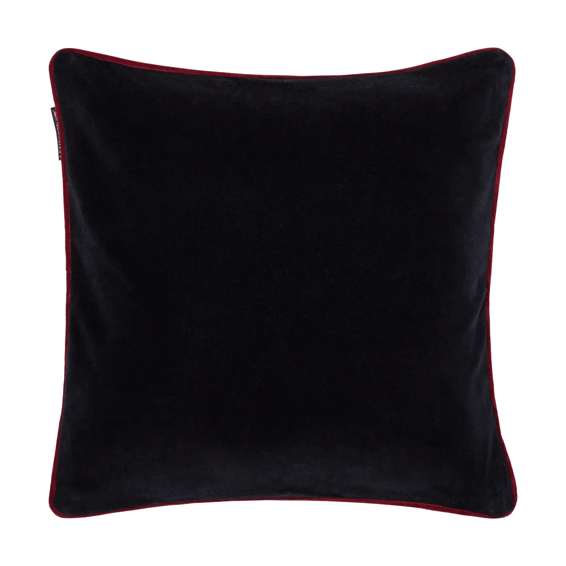 Heart ekologisk bomullssammet kuddfodral, Black-multi, 50x50 cm Lexington