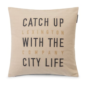 Lexington Herringbone Cotton Flanell kuddfodral 50×50 cm Light beige