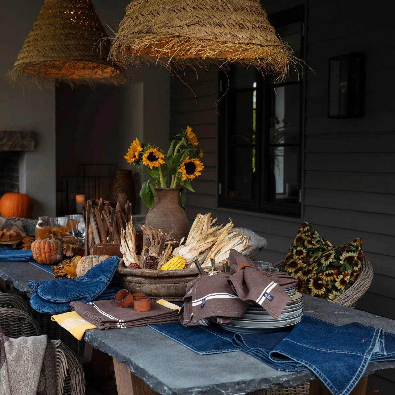 Icons Denim löpare 50x150 cm, Denim blue Lexington