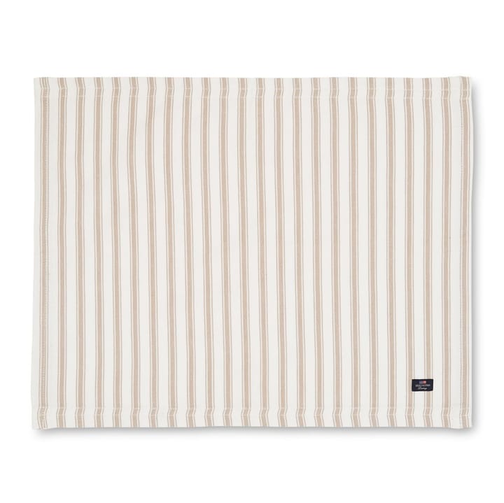 Icons Herringbone Striped bordstablett 40x50 cm, Beige-white Lexington