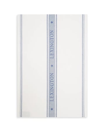 Läs mer om Lexington Icons Jacquard Star kökshandduk 50x70 cm Blå