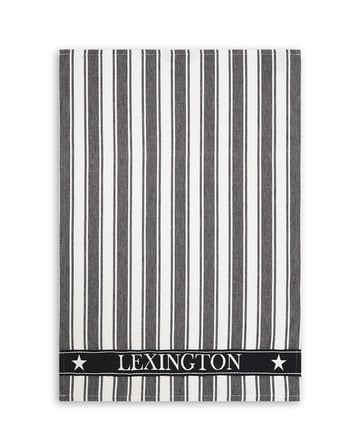 Lexington Icons Striped kökshandduk Waffle 50×70 cm Svart-vit