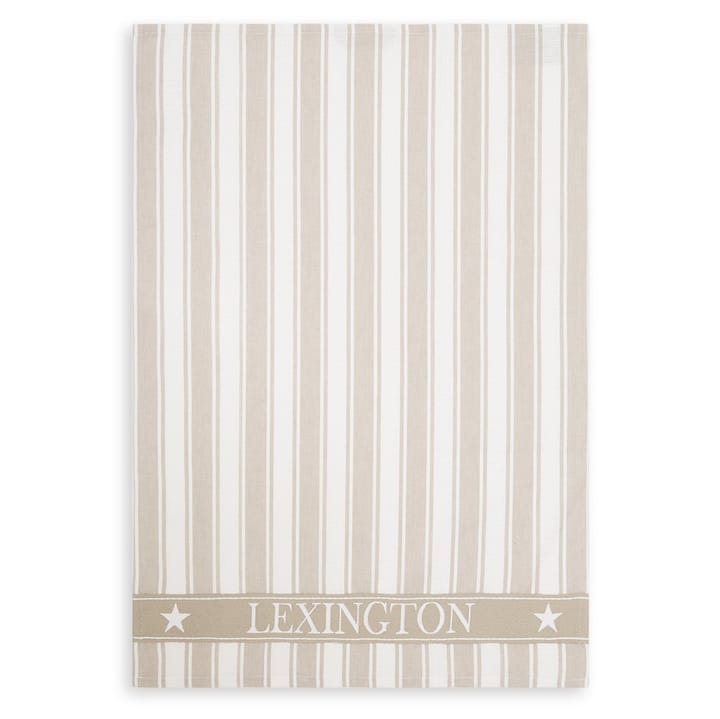 Icons Waffle Striped kökshandduk 50x70 cm, Beige-white Lexington