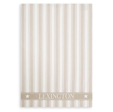 Läs mer om Lexington Icons Waffle Striped kökshandduk 50x70 cm Beige-white