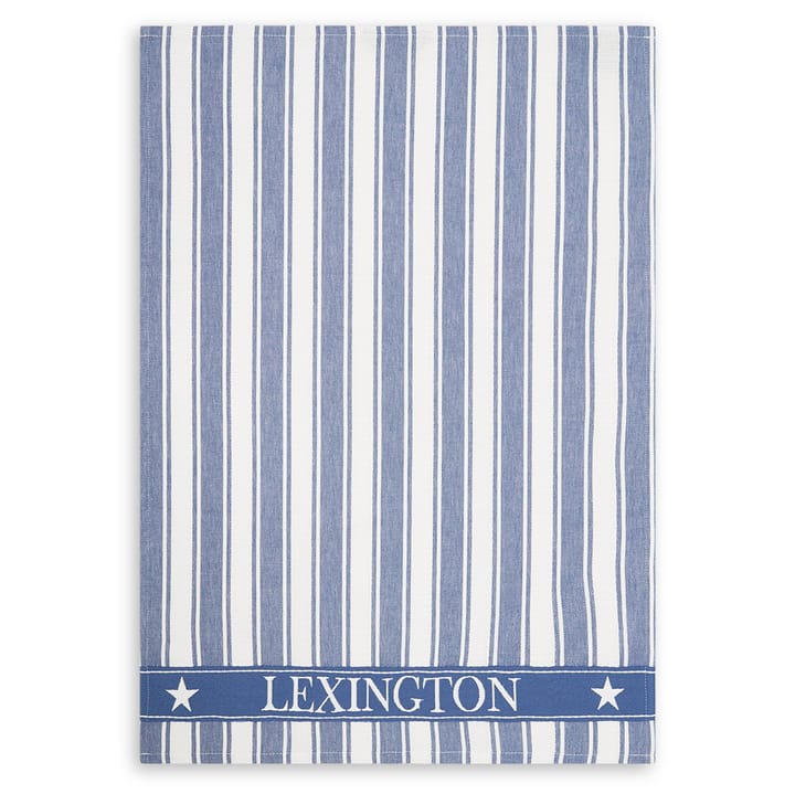 Icons Waffle Striped kökshandduk 50x70 cm, Blue-white Lexington