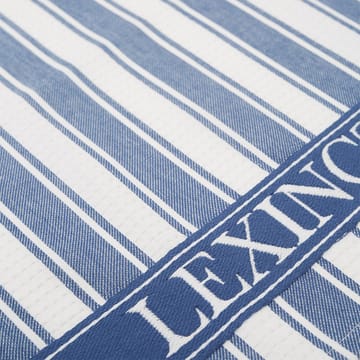 Icons Waffle Striped kökshandduk 50x70 cm - Blue-white - Lexington