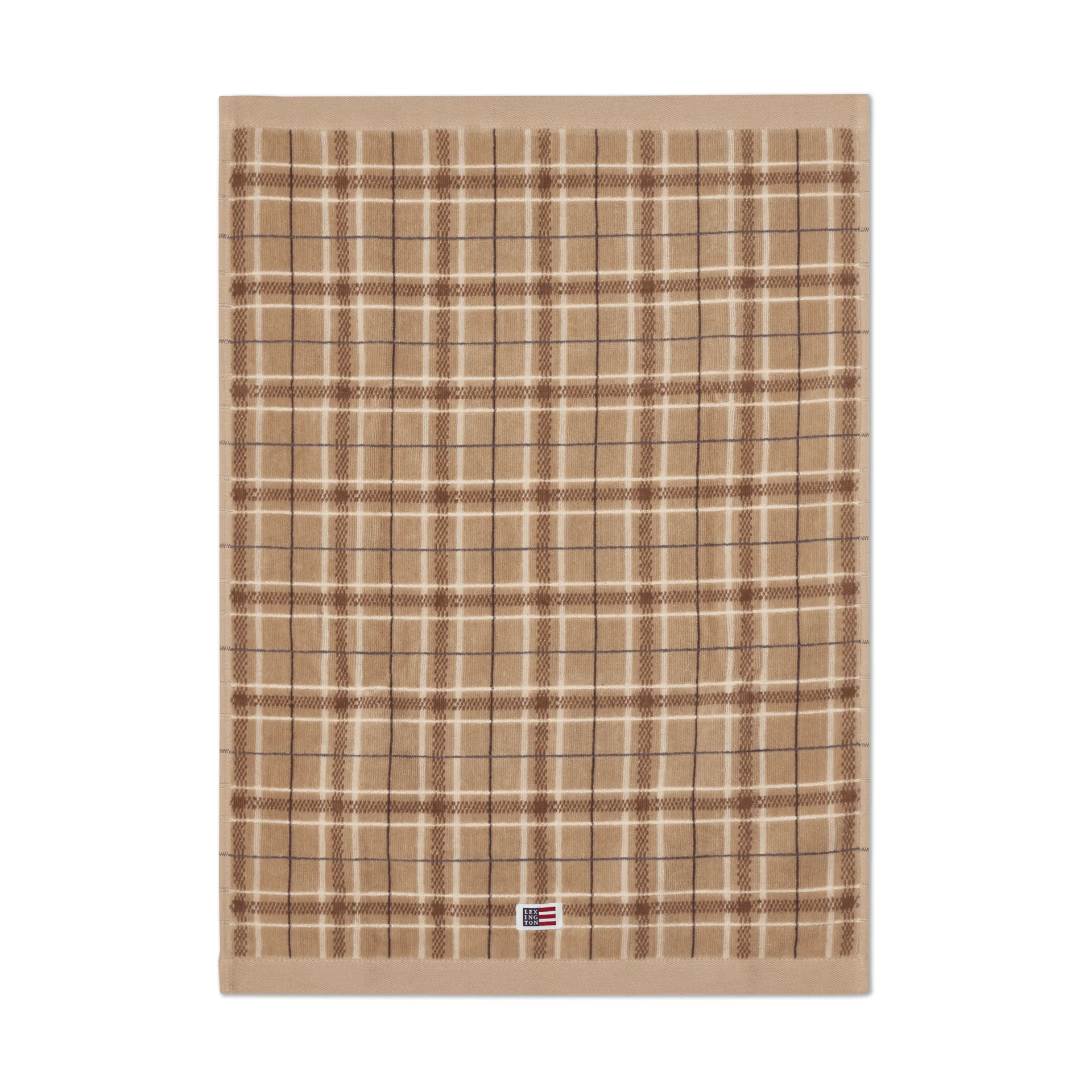 Lexington checked handduk 2-pack, Beige-gray Lexington