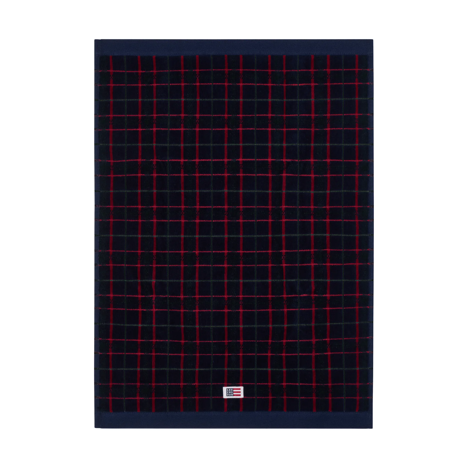 Lexington checked handduk 2-pack, Navy-green, 50x70 cm Lexington