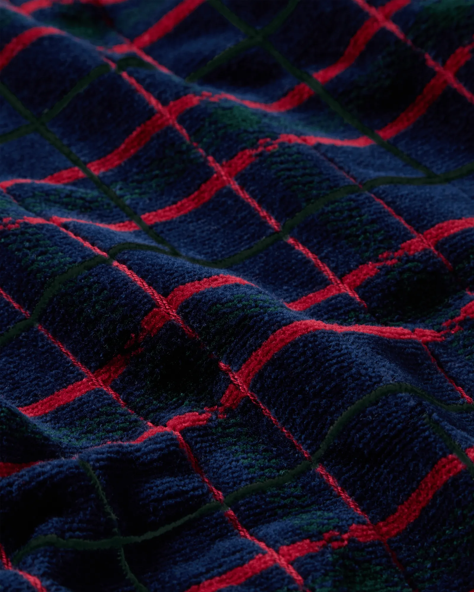 Lexington checked handduk 2-pack, Navy-green, 50x70 cm Lexington