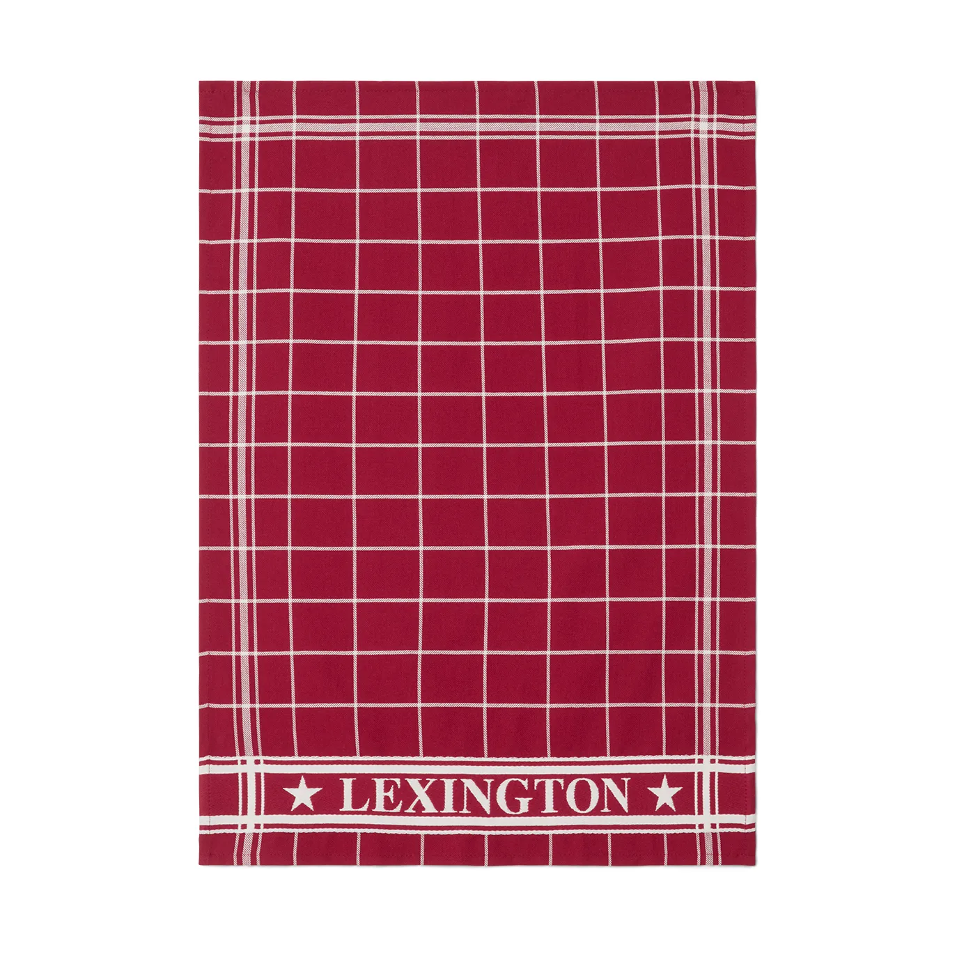 Lexington checked kökshandduk 50x70 cm, Röd-vit Lexington